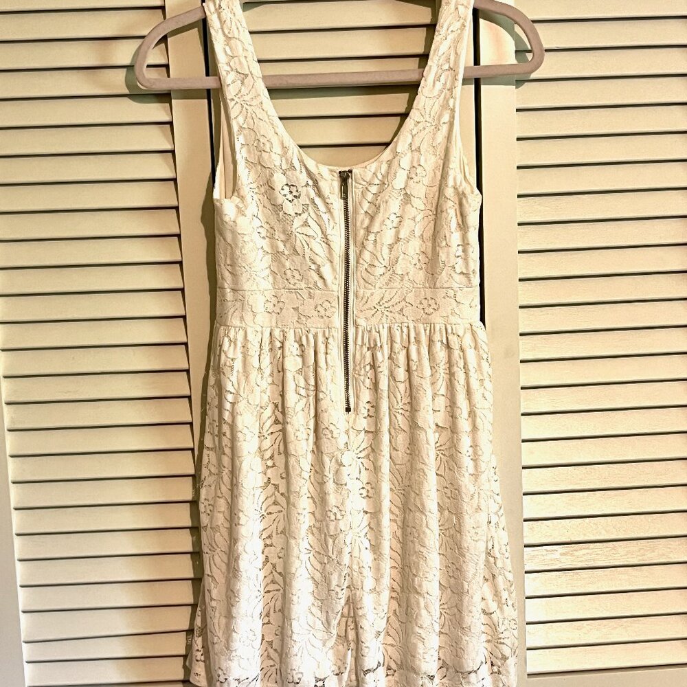 Wet Seal Lace Dress * Summer Parties Perf! * Sz Smll * Ivory * Fully Lined * New - Picture 4 of 4